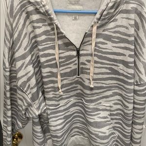 Zebra print hoodie